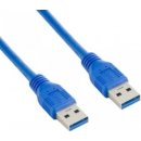 4World 08937 USB 3.0, A-A propojovací, 1m, modrý