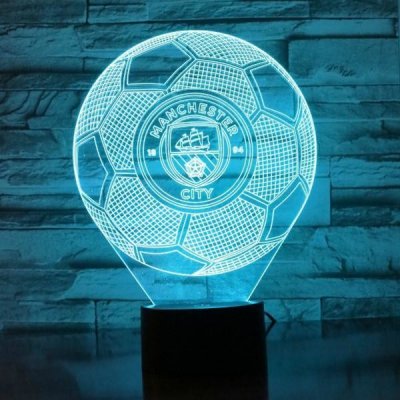Beling Dětská lampa Manchester City lopta 7 barevná S230 – Hledejceny.cz