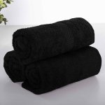 XPOSE Froté ručník VERONA 3ks - černý 30 x 50 cm – Hledejceny.cz