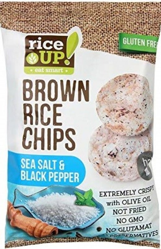Rice Up Bezlepkový rýžový chips s mořskou solí a pepřem 60 g – Zboží ...