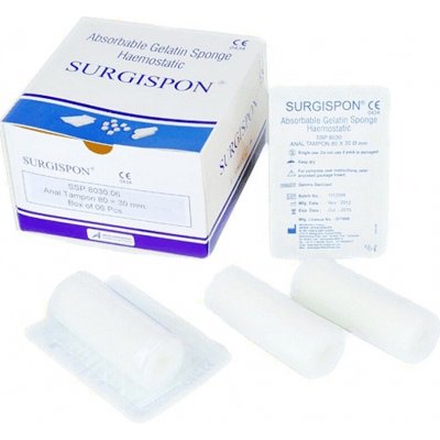 Surgispon Tampon 80 x 30mm 6 ks – Zboží Dáma