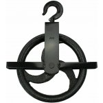 MTR Kladka stavební litinová, 250mm, s hákem a vodicí lištou – Zboží Mobilmania