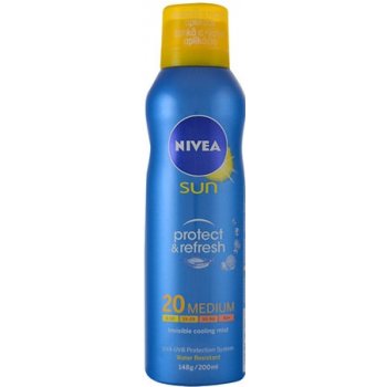 Nivea Sun Protect & Refresh chladivý neviditelný spray na opalování SPF20 200 ml