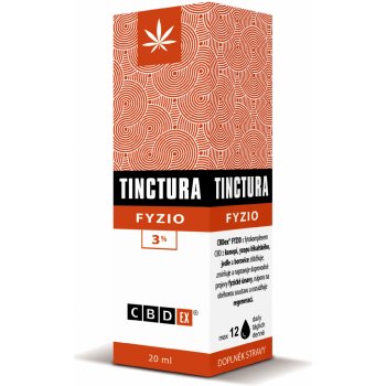 CBDex CBD Tinctura fyzio 3% 20 ml