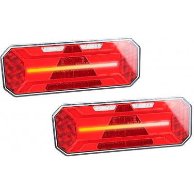 TT Technology Sada obdélníkových zadních LED světel TT.12554 pro přívěsy a návěsy, 12–24 V – Hledejceny.cz