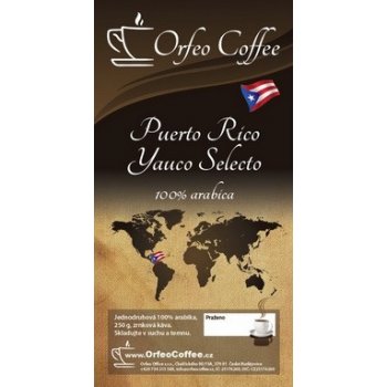 Orfeo coffee Puerto Rico Yauco Selecto 100% arabika Káva 250 g