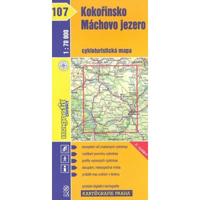 Kokořínsko, Máchovo jezero - cyklo KP č.107 - 1:70t – Zboží Mobilmania