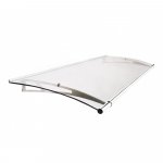 Scobax Fine XL 205 x 142 cm stříbrná / čirá – Zboží Mobilmania