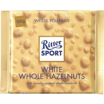 Ritter Sport White Whole Hazelnuts 100 g