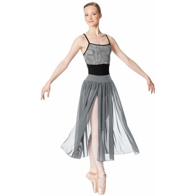 Sukně Lulli dělená LUB269 šedá – Zboží Dáma