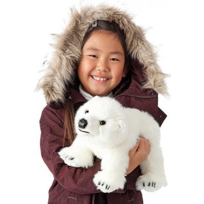 Folkmanis Puppets mládě polárního medvěda 40 cm – Zboží Dáma