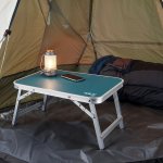 NILS Camp NC3403 Skládací kempingový stolek, modrý, 50x30x20 cm – Sleviste.cz