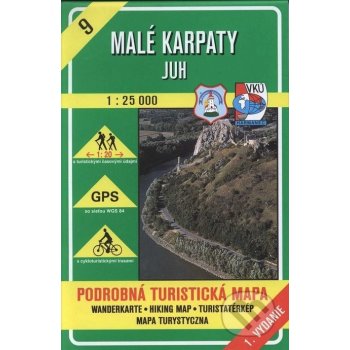 Malé Karpaty juh 1 : 25 000 9 Podrobná turistická mapa