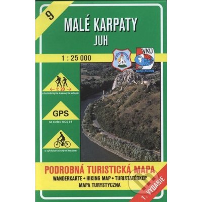 Malé Karpaty juh 1 : 25 000 9 Podrobná turistická mapa