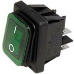 BACHMANN Vypínač kolébkový 2-pólový, 250V/16A, IP65, zelený (924.176) - 19.07.0989 – Zboží Živě