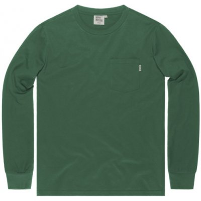Vintage Industries košile s dlouhým rukávem Grant pocket jasně zelená