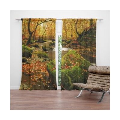 Sablio Závěs Most v lese: 2ks 140x250cm – Hledejceny.cz
