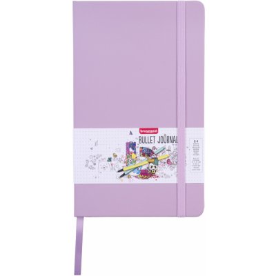 Bullet Journal Bruynzeel v pevné vazbě Lilac tečkované stránky 13 x 21 cm 140g 64 listů – Sleviste.cz