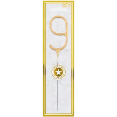 Prskavka číslice 9 zlatá 6,5 cm – Zbozi.Blesk.cz