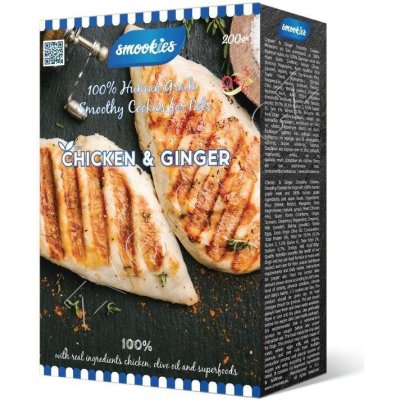 SMOOKIES Premium CHICKEN kuřecí sušenky 100% human grade 200 g – Hledejceny.cz