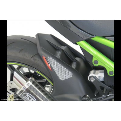 Kawasaki Z900 17-26, Z900 SE 21-26, Z900Rs 18-25, Z900Rs SE 22-25, Z900Rs Cafe 18-20 Zadní blatník - Matná černá-stříbrná mřížka – Sleviste.cz