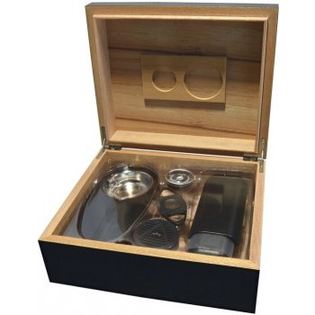 Angelo Humidor Set Black