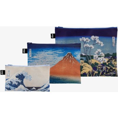 LOQI Taštičky na zip 3 ks katusshika hokusai – Zboží Dáma