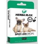Herba Max Spot-on pro psy kočky do 15 kg 5 x 1 ml – Zboží Dáma Herba Max Spot-on pro psy kočky do 15 kg 5 x 1 ml – Zboží Dáma