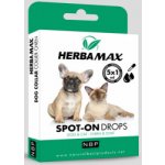 Herba Max Spot-on pro psy kočky do 15 kg 5 x 1 ml – Hledejceny.cz