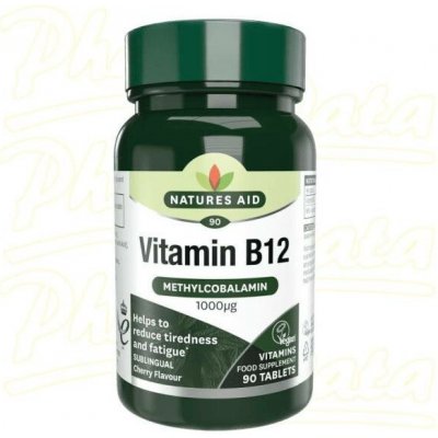 Natures Aid Vitamin B12 1000 mcg 90 tablet – Hledejceny.cz