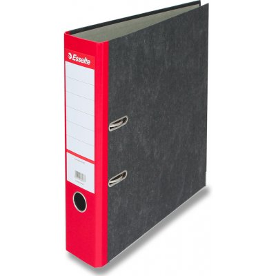 Esselte Pořadač pákový A4, 75 mm,, Mramor červený – Zboží Živě