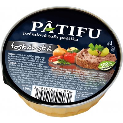 Patifu prémiová tofu paštika toskánská 100 g – Hledejceny.cz