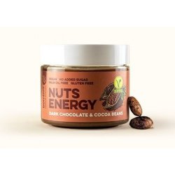 Bombus NUTS ENERGY arašídový krém DARK CHOCOLATE & COCOA BEANS 300 g