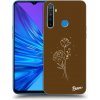 Pouzdro a kryt na mobilní telefon Realme Pouzdro Picasee silikonové Realme 5 - Brown flowers čiré