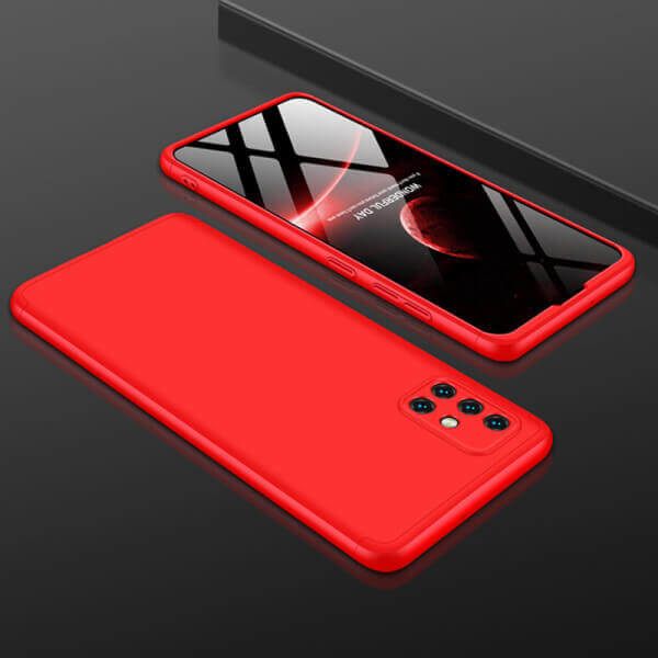 Pouzdro SES Ochranné 360° celotělové plastové Samsung Galaxy A52 A525F - červené