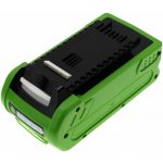 Cameron Sino Cramer 40cs12/40ps, Greenworks 20202/25302 a další, Greenworks G-MAX 4 AH, 40V/2A, Li-Io CS-GWP401PW - neoriginální – Sleviste.cz