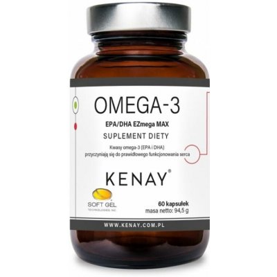 Kenay Omega 3 EPA DHA EZmega MAX 60 kapslí – Hledejceny.cz