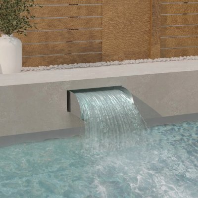Nabytek XL Vodopád s LED 45 x 34 x 14 cm nerezová ocel 304 – Zboží Dáma