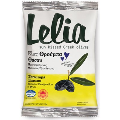 Lelia černé olivy sušené Thrumbes Thassou s peckou 150 g – Zbozi.Blesk.cz