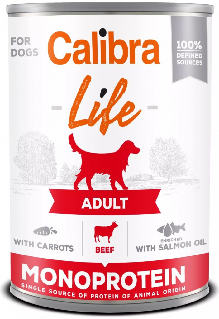 Calibra Life Dog Adult Beef with Carrots 400 g