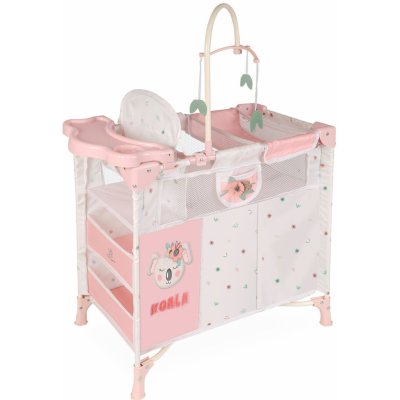 Rappa DeCuevas 53079 Skládací postýlka pro panenky s 5 funkčními doplňky KOALA 2024 – Zboží Dáma