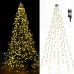 ROSNEK 3m LED světelný řetěz na vánoční stromek s časovačem a 8 světelnými režimy Světelná síť na osvětlení vánočního stromku pro vánoční stromek Christmas Party Deco – Hledejceny.cz