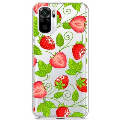 Pouzdro TopQ Xiaomi Redmi Note 10 silikon Strawberries