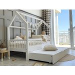 ELIS DESIGN Šuplík k domečkové posteli s plůtkem pomocné lůžko Bílá 90 x 180 cm – Zboží Dáma