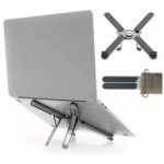 Stojan na notebook C-TECH Quallis NTS-100, do 15.6", stavitelný, skládací, hliníkový – Hledejceny.cz