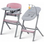 Kinderkraft Set jídelní židlička Livy + Calmee lehátko Aster Pink – Zboží Dáma