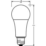 Osram LED žárovka CLA FR E27 14W 100W denní bílá 4000K ST215518 – Zboží Živě