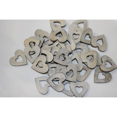 Dakls Dřevěné srdce Barva: Šedá – Zboží Mobilmania