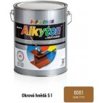 Alkyton hladký lesklý RAL 8001 5L okrová hnědá – Zboží Mobilmania