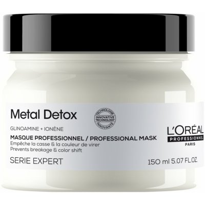 L’Oréal Professionnel Serie Expert Metal Detox hloubkově vyživující maska pro barvené a poškozené vlasy 150 ml – Hledejceny.cz